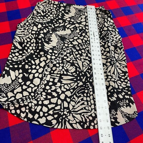 Black Label By Chico’s Silk Black Beige Tank Top Blouse Size Large - Picture 7 of 7
